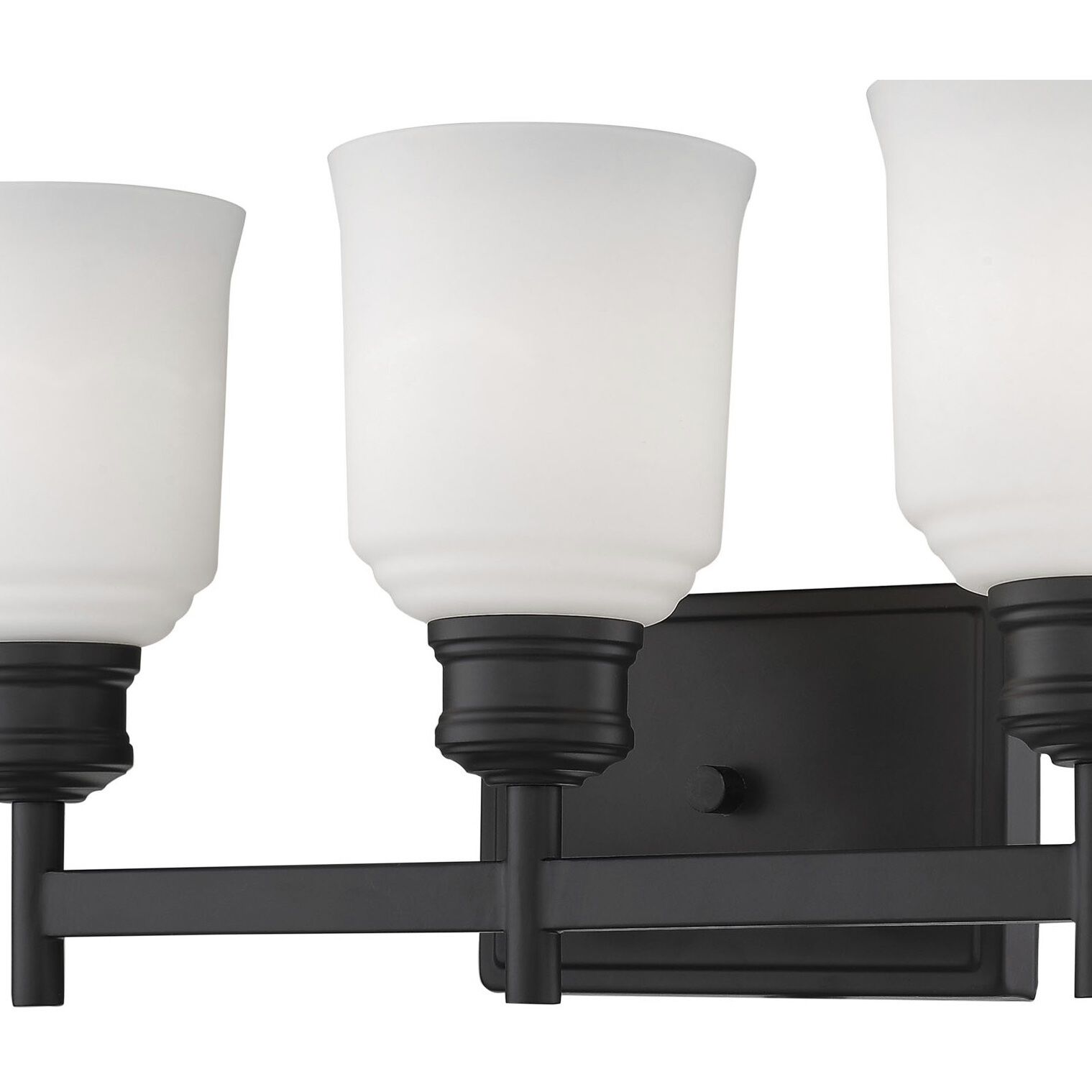 Burbank 3 Light 19.25 inch Matte Black Bathroom Vanity Light Wall Light